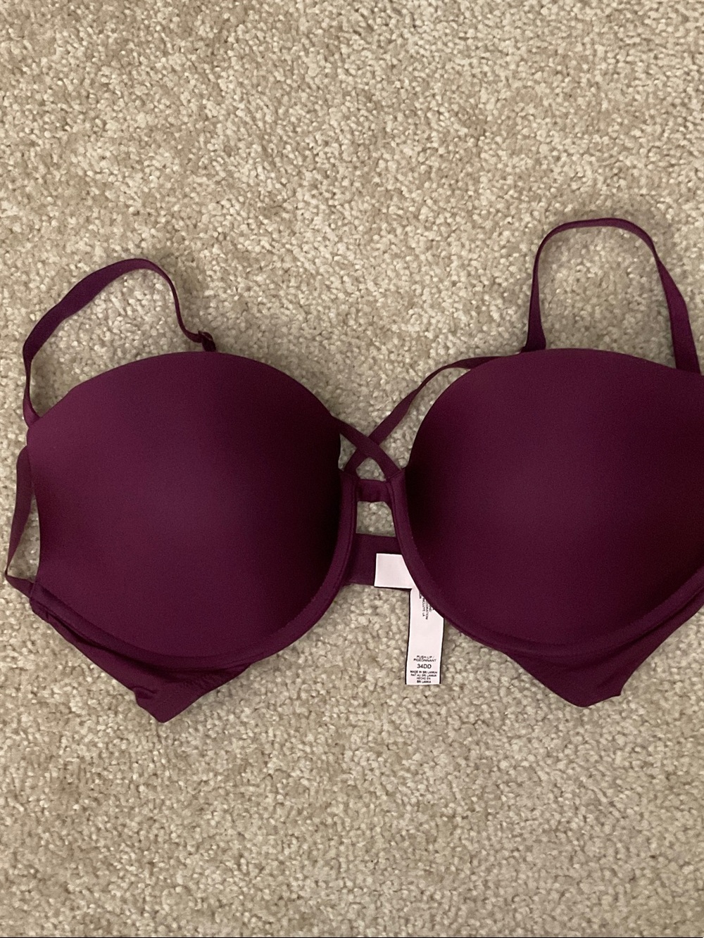 Victoria's Secret Plum Toned Underwire Bra
